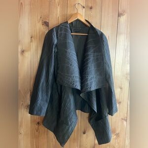 Luukaa open shawl collar jacket laagenlook US 12